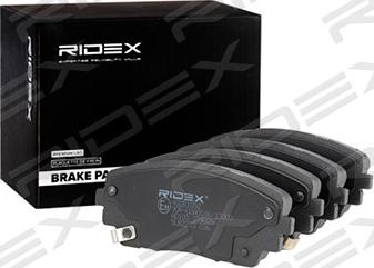 RIDEX 402B1052 - Тормозные колодки, дисковые, комплект www.autospares.lv