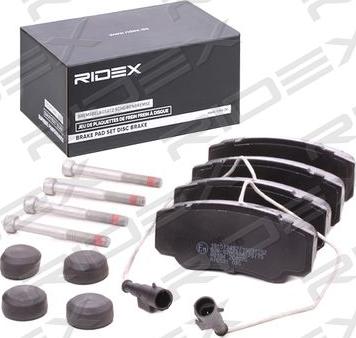 RIDEX 402B1039 - Brake Pad Set, disc brake www.autospares.lv