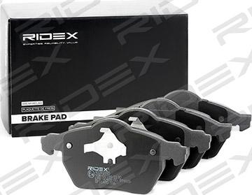 RIDEX 402B1035 - Brake Pad Set, disc brake www.autospares.lv