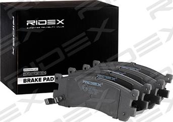 RIDEX 402B1027 - Bremžu uzliku kompl., Disku bremzes autospares.lv