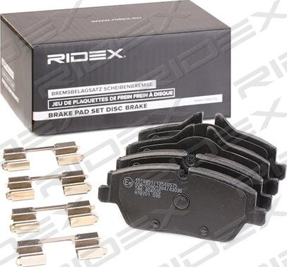 RIDEX 402B1149 - Bremžu uzliku kompl., Disku bremzes autospares.lv