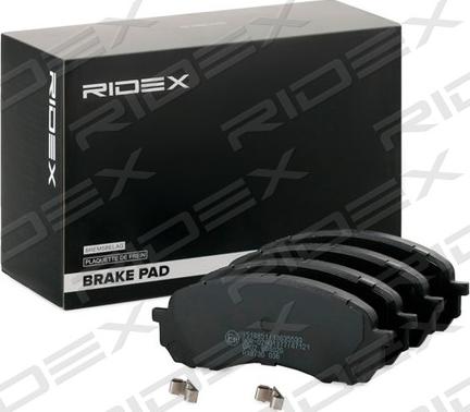 RIDEX 402B1109 - Bremžu uzliku kompl., Disku bremzes autospares.lv