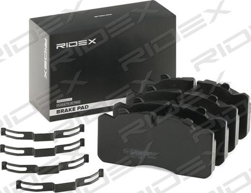 RIDEX 402B1119 - Brake Pad Set, disc brake www.autospares.lv