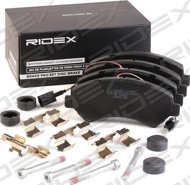 RIDEX 402B1135 - Bremžu uzliku kompl., Disku bremzes autospares.lv