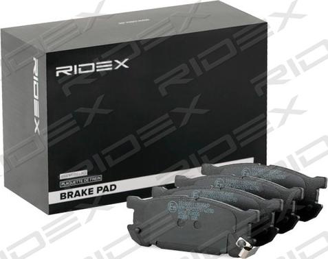 RIDEX 402B1300 - Bremžu uzliku kompl., Disku bremzes www.autospares.lv