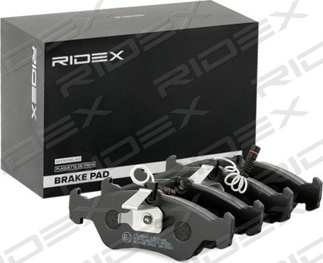 RIDEX 402B1303 - Brake Pad Set, disc brake www.autospares.lv