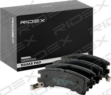 RIDEX 402B1224 - Bremžu uzliku kompl., Disku bremzes www.autospares.lv