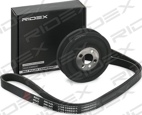 RIDEX 542R0662 - Поликлиновый ременный комплект www.autospares.lv