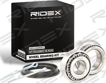 RIDEX 654W0418 - Подшипник ступицы колеса, комплект www.autospares.lv