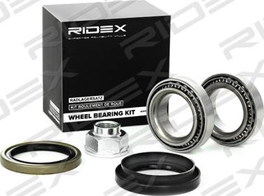 RIDEX 654W0093 - Подшипник ступицы колеса, комплект www.autospares.lv