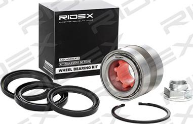 RIDEX 654W0122 - Подшипник ступицы колеса, комплект www.autospares.lv