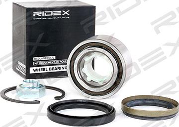 RIDEX 654W0399 - Подшипник ступицы колеса, комплект www.autospares.lv