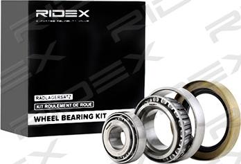 RIDEX 654W0239 - Wheel hub, bearing Kit www.autospares.lv