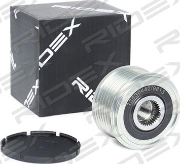 RIDEX 1390F0006 - Pulley, alternator, freewheel clutch www.autospares.lv