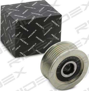 RIDEX 1390F0072 - Шкив генератора, муфта www.autospares.lv