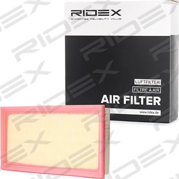 RIDEX 8A0431 - Gaisa filtrs www.autospares.lv