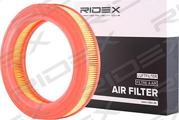 RIDEX 8A0316 - Gaisa filtrs www.autospares.lv