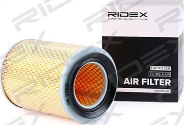 RIDEX 8A0378 - Air Filter, engine www.autospares.lv