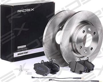 RIDEX 3405B0125 - Bremžu komplekts, Disku bremzes www.autospares.lv