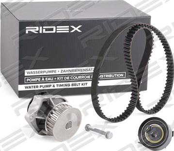 RIDEX 3096W0065 - Водяной насос + комплект зубчатого ремня ГРМ www.autospares.lv