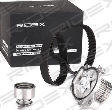 RIDEX 3096W0067 - Водяной насос + комплект зубчатого ремня ГРМ www.autospares.lv