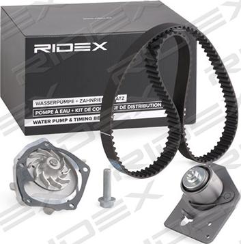 RIDEX 3096W0025 - Ūdenssūknis + Zobsiksnas komplekts www.autospares.lv