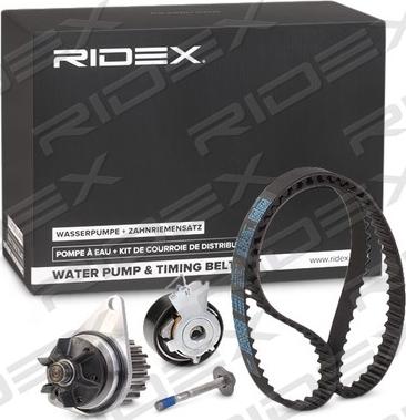 RIDEX 3096W0021 - Водяной насос + комплект зубчатого ремня ГРМ www.autospares.lv