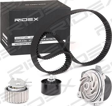 RIDEX 3096W0115 - Водяной насос + комплект зубчатого ремня ГРМ www.autospares.lv