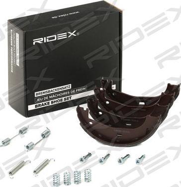 RIDEX 70B0363 - Brake Shoe Set, parking brake www.autospares.lv