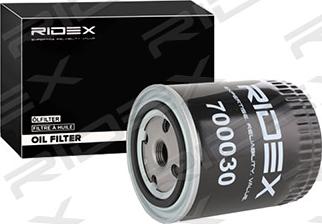 RIDEX 7O0030 - Масляный фильтр www.autospares.lv