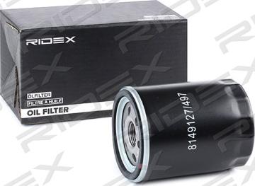 RIDEX 7O0130 - Oil Filter www.autospares.lv