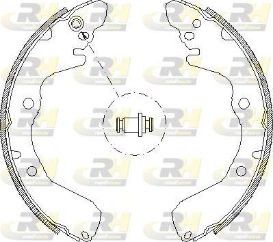 Roadhouse 4645.00 - Brake Shoe, Drum brakes www.autospares.lv