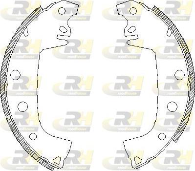 Roadhouse 4655.00 - Brake Shoe, Drum brakes www.autospares.lv