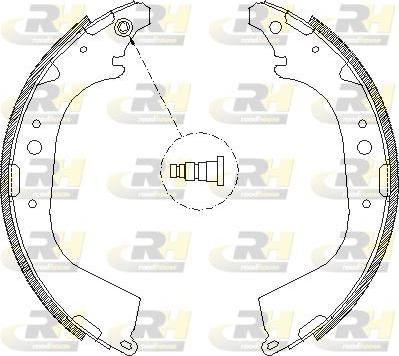 Roadhouse 4650.01 - Brake Shoe, Drum brakes www.autospares.lv