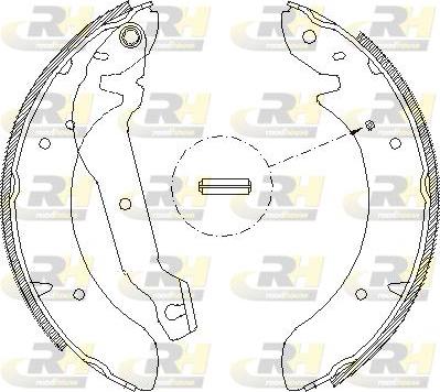 Roadhouse 4054.00 - Brake Shoe, Drum brakes www.autospares.lv