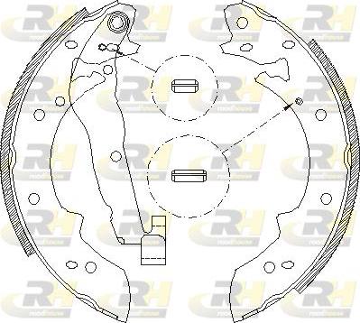 Roadhouse 4027.01 - Brake Shoe, Drum brakes www.autospares.lv