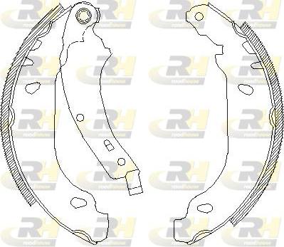 Roadhouse 4074.00 - Brake Shoe, Drum brakes www.autospares.lv