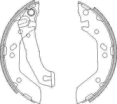 NTY HST-HY-515 - Bremžu loku komplekts www.autospares.lv