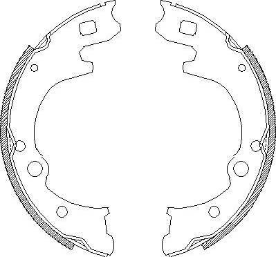 Alpha Brakes HST-HY-506 - Brake Shoe Set www.autospares.lv