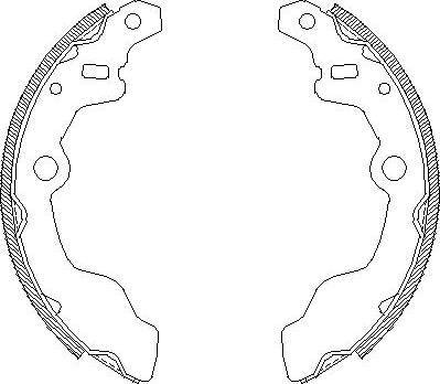 Alpha Brakes HST-SU-008 - Комплект тормозных колодок, барабанные www.autospares.lv