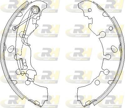 Roadhouse 4161.00 - Brake Shoe, Drum brakes www.autospares.lv