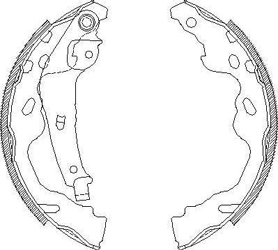 Alpha Brakes HST-TY-074 - Bremžu loku komplekts autospares.lv