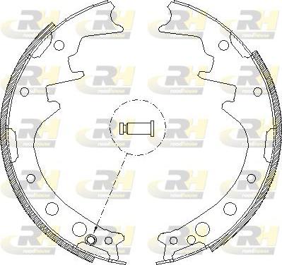 Roadhouse 4346.00 - Brake Shoe, Drum brakes www.autospares.lv