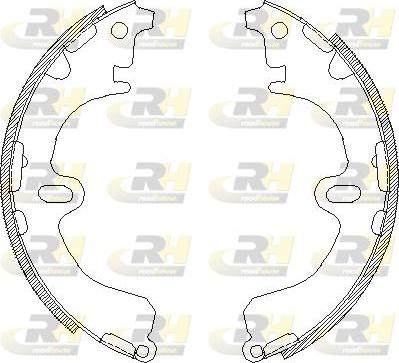 Roadhouse 4380.00 - Brake Shoe, Drum brakes www.autospares.lv