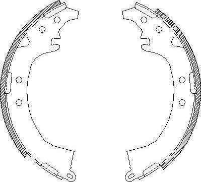 Alpha Brakes HST-TY-040 - Brake Shoe Set www.autospares.lv