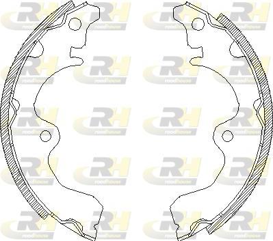 Roadhouse 4334.00 - Brake Shoe, Drum brakes www.autospares.lv