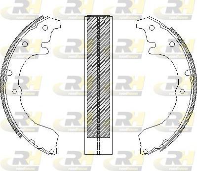 Roadhouse 4333.00 - Brake Shoe, Drum brakes www.autospares.lv