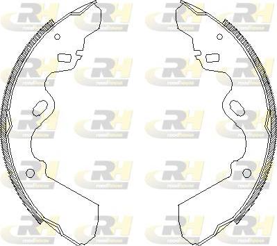 Roadhouse 4337.00 - Brake Shoe, Drum brakes www.autospares.lv