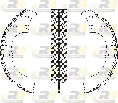 Roadhouse 4321.00 - Brake Shoe, Drum brakes www.autospares.lv