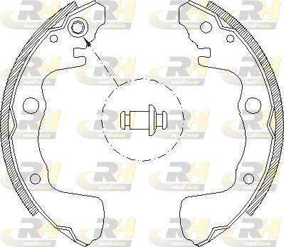 Roadhouse 4373.00 - Тормозные башмаки, барабанные www.autospares.lv